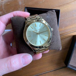 Michael Kors Women's Slim Runway Three-Hand Stainless Steel Quartz Watch